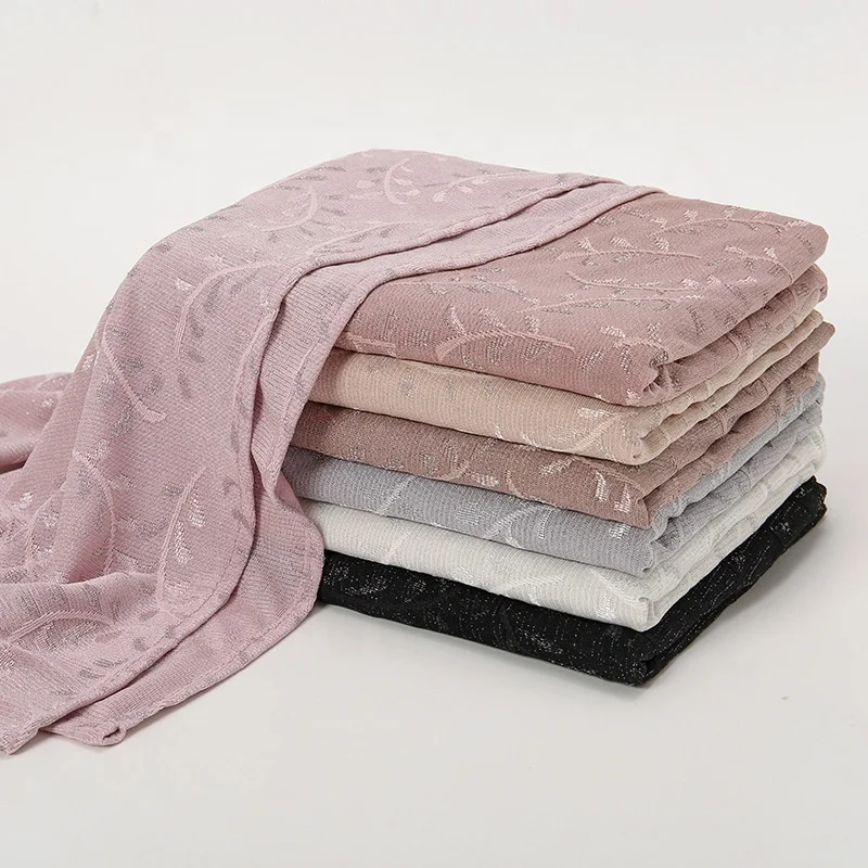 Zifeng OEM Head Wraps Turban New Style Elastic Knitted Jacquard Ladies Jersey Hijab