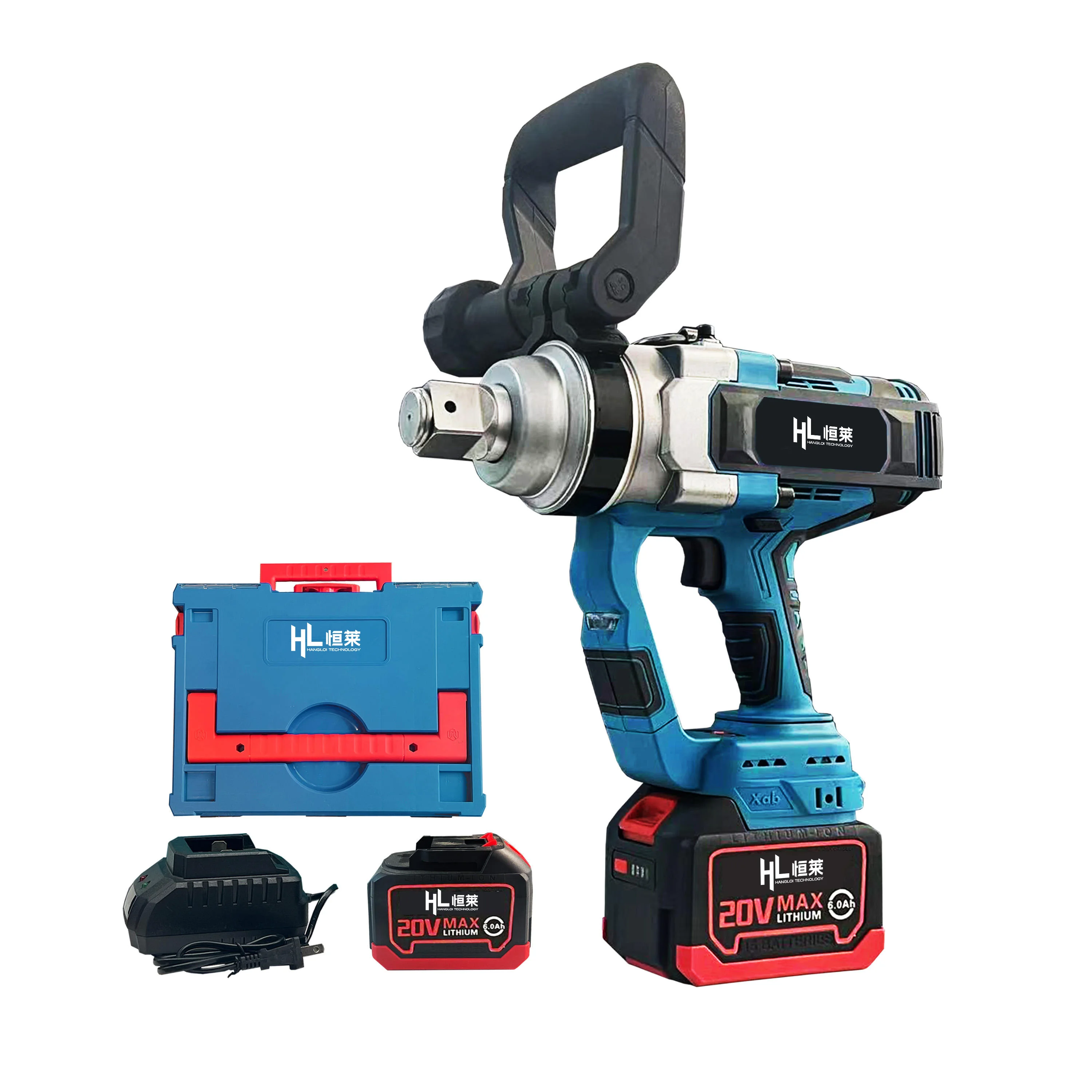 4000N.m Brushless High Torque 3/4 Heavy Power Impact Wrench for Car Truck Repair Cordless Tools
