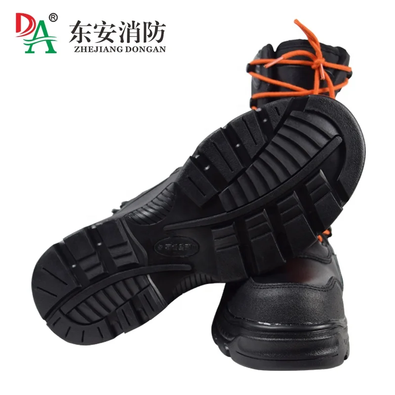 Fire Resistant Fire rescue Anti Puncture firefighter new leather boots