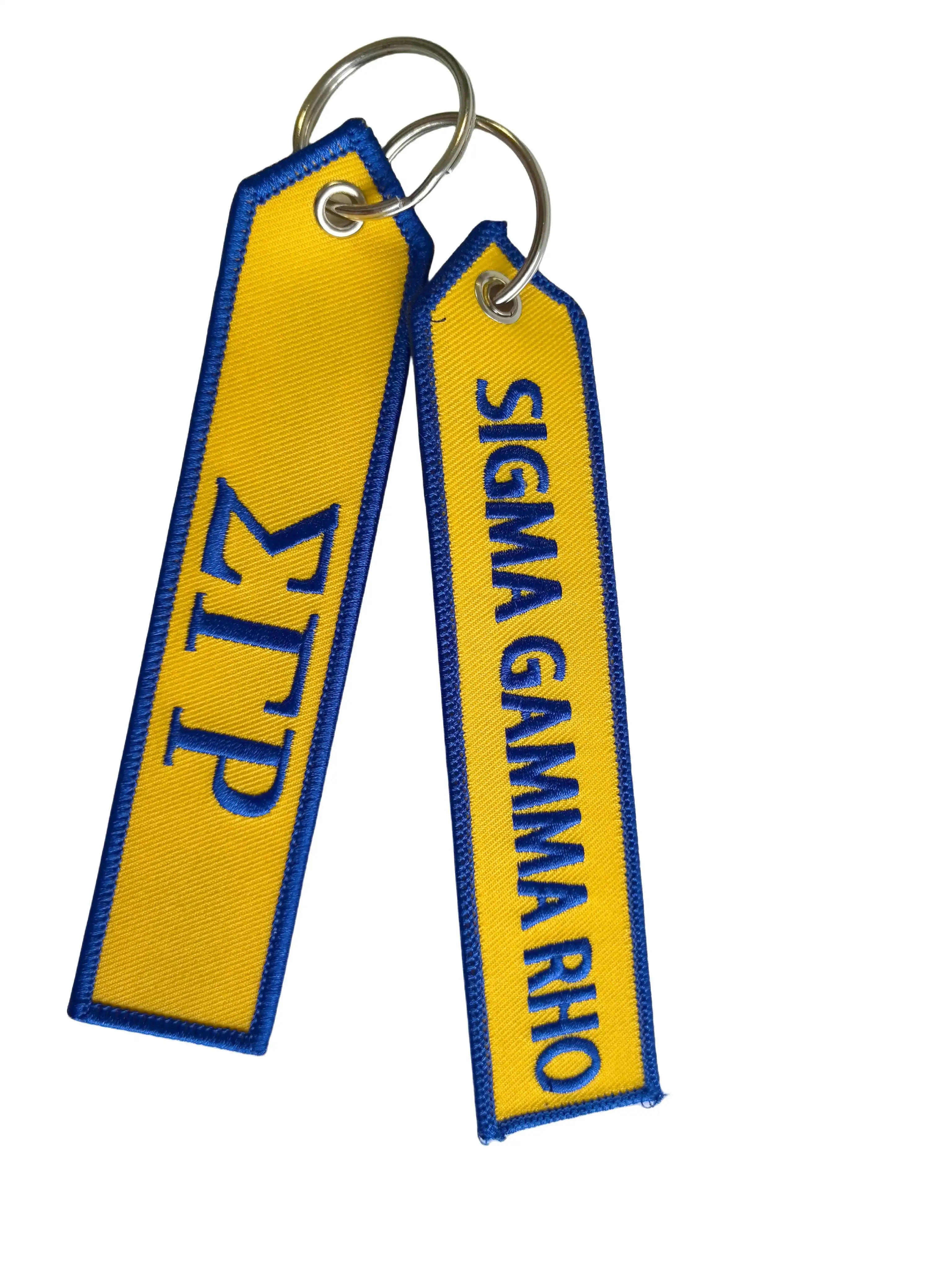 Signa Gamma Rho Embroidery Keychain for Greek Sorority as Gifts