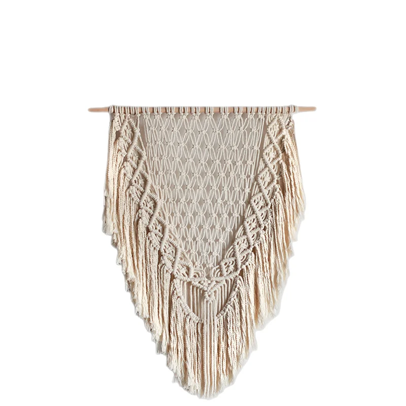 Декоративный макраме гобелен ручной работы в скандинавском стиле бохо, домашняя спальня, Настенная картина, Гобелен Мандала