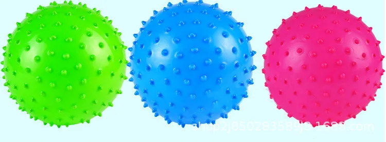 Baby Soft Squeeze Bouncing Fidget Development Sensory Educational Toy Inflatable Rubber Ball for Children Infant Gift