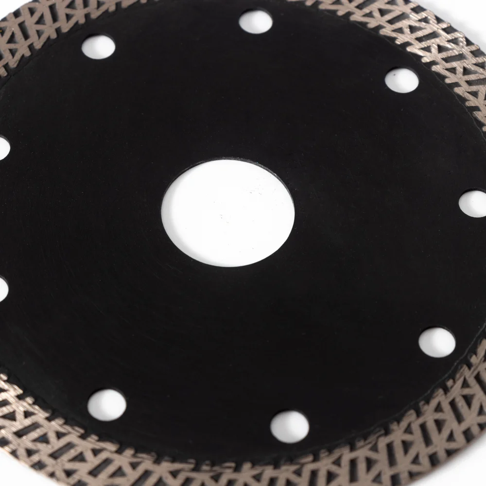 Factory supply 4.5inch115mm 65Mn+diamond hot press super thin K-turbo diamond saw blade cutting disc for tiles ceramic porcelain