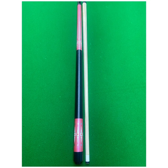 Cheap Wholesale 2-piece Pink Wood Pool Cues Snooker Club 57inch Billiard Cue Stick