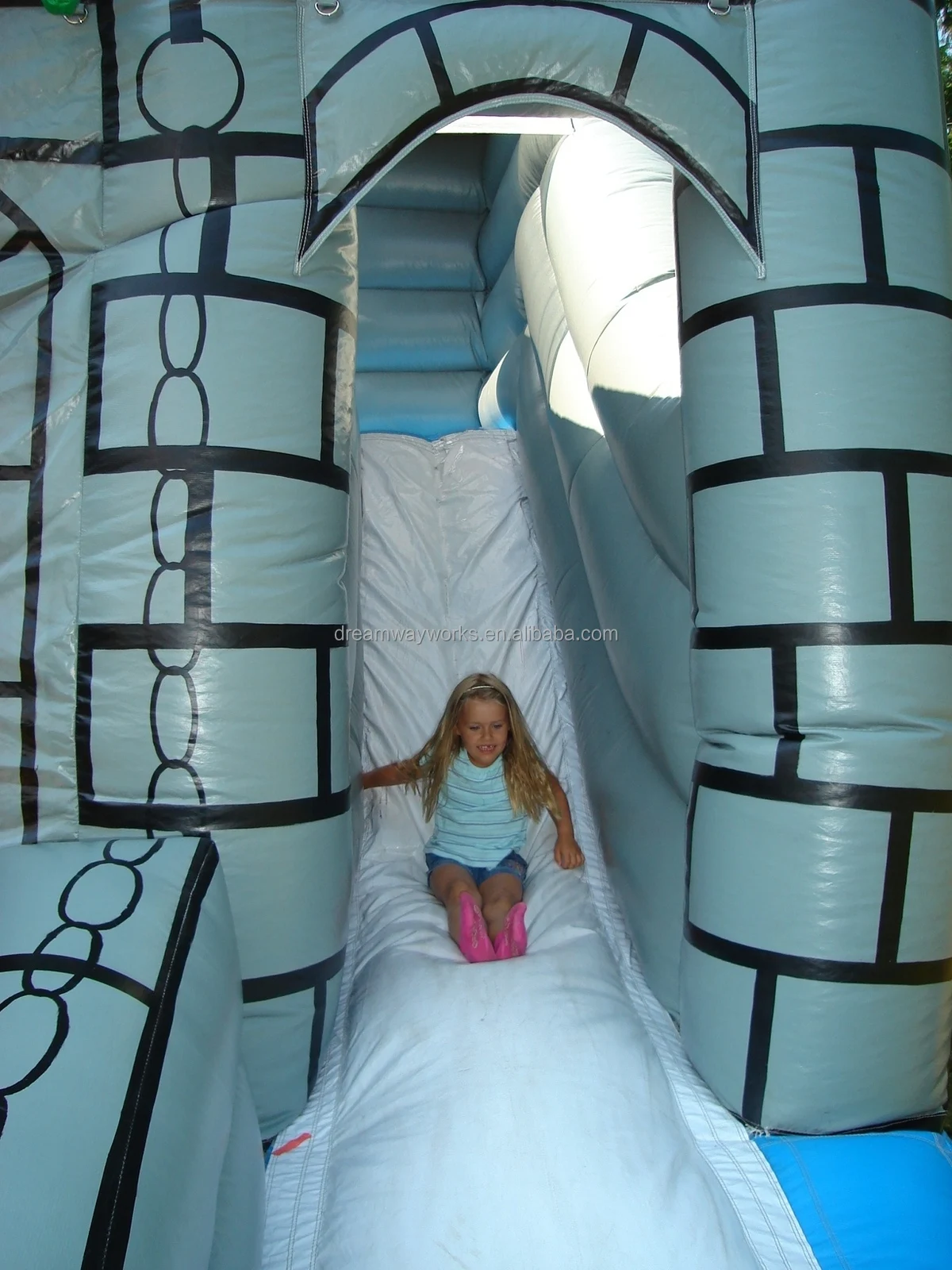 commercial PVC inflatable bouncers for kids, outdoor inflatable dragon bouncy castle for sale