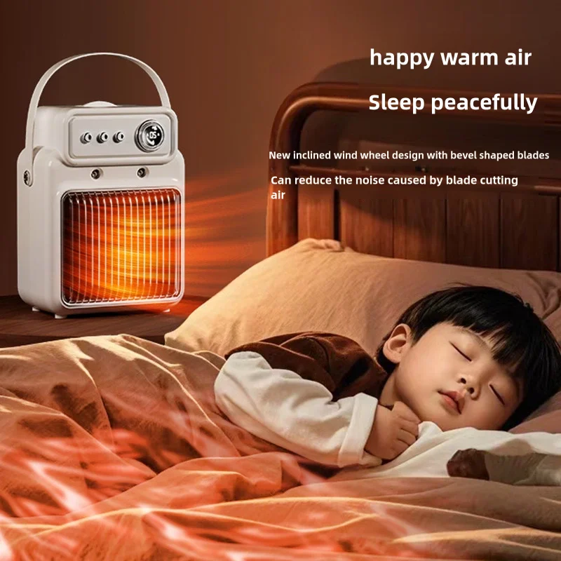 Spray Humidifier Heating Warm Blower Radiator Electric Desktop Fan Heater Air Humidifier Overheating Protection Small Heater
