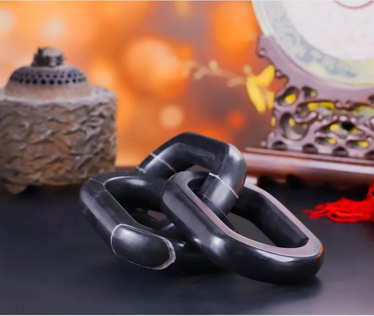 Luxury Home Decor White/Black Marble Chain Link