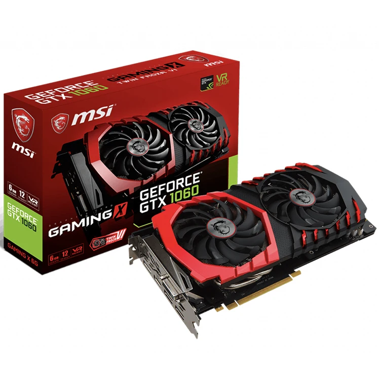 Игровая Видеокарта MSI NVIDIA GeForce GTX 1060 6 ГБ GTX1080 ti GPU 1660ti AROMR графическая