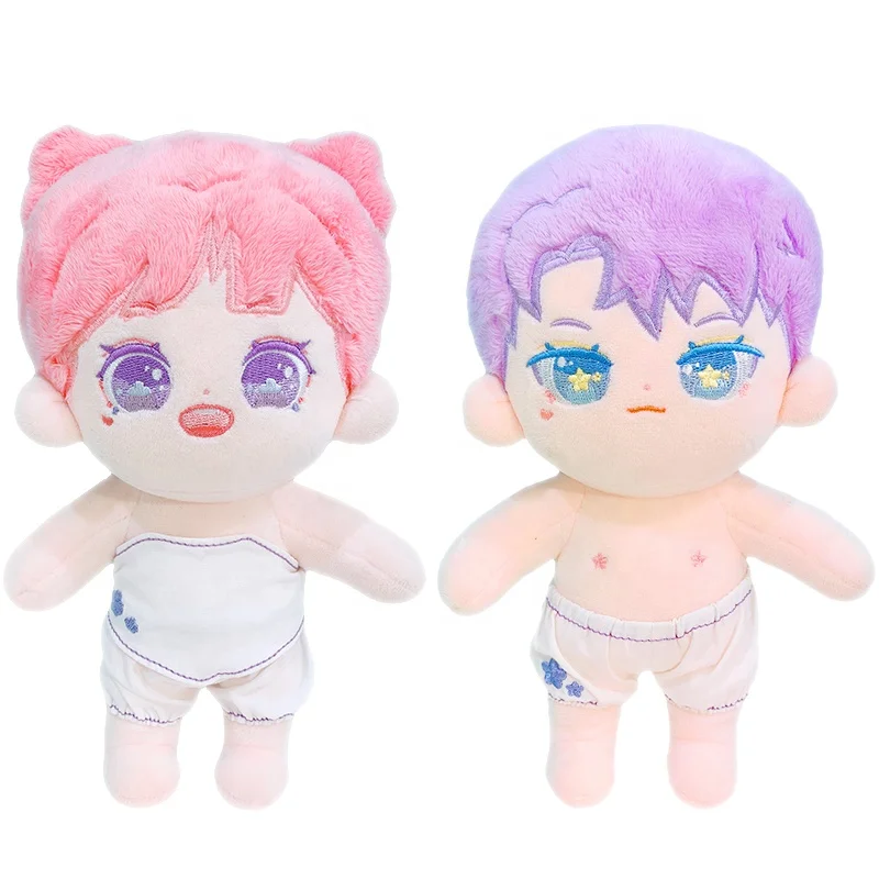 Plush doll China manufacturer plushie stuffed toys 10cm 15cm 20cm plush kpop idol custom plush doll maker