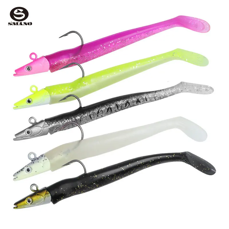 New Arrival 1pc Soft Plastic Eel Lure 13cm 16g Paddle Tail Bottom Fishing Technique for Pike Target Species