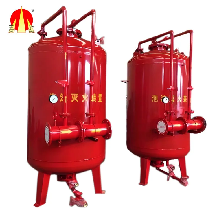 Horizontal Type Fire Suppression System Foam Bladder Tank