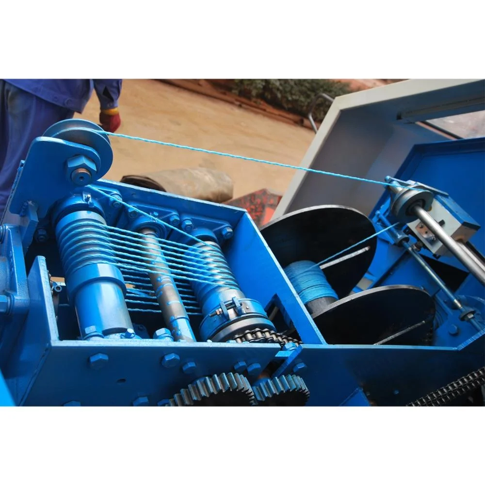 Model M44Twist and Rope Making Machine for Complete Plastic PP PE Flat Yarn Monofilament Yarn Rope Production Line