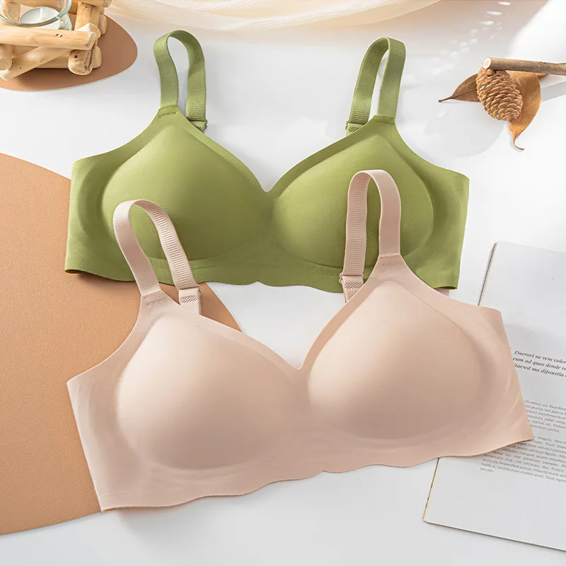 Wholesale simple stretch Breathable Sport One-Piece Bralette Back-smoothing Adjustment ladies underwear