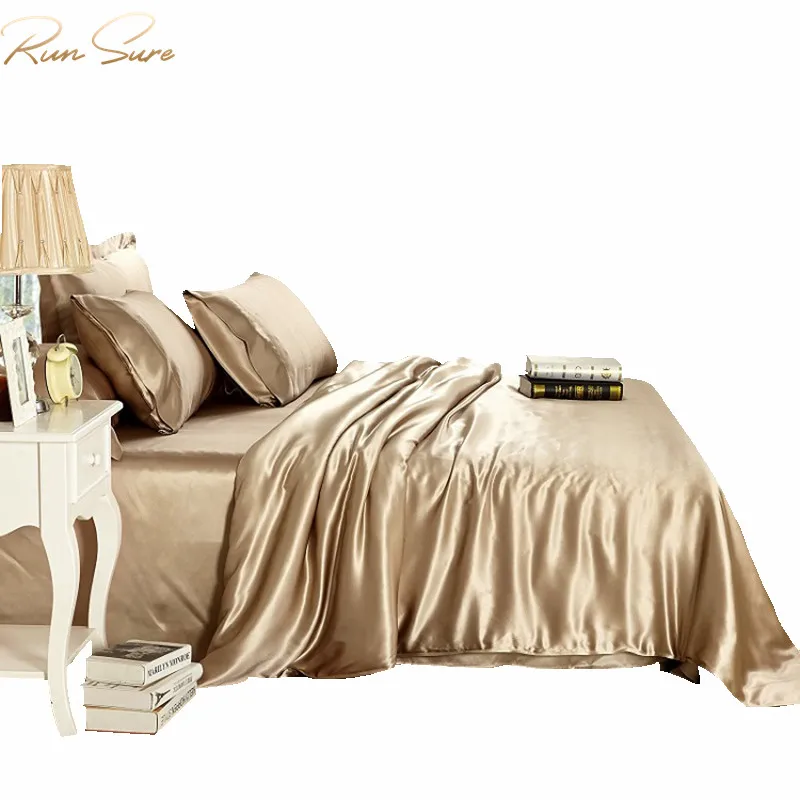 
100 silk bed cloth quilt sheet sets 8 pcs comforter set real mulberry silk bedding set bedspread 