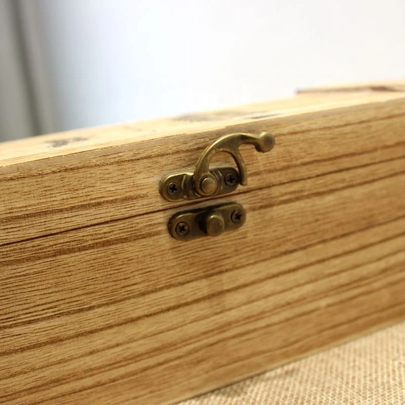  Индивидуальная деревянная Подарочная коробка для вина натурального цвета модные и элегантные свадебные подарки сувениров