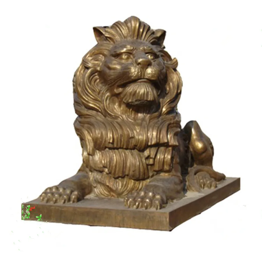 Perfect Work Brass Carving Lion For Sale