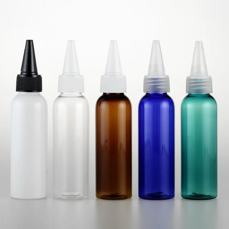 Factory Wholesale In Stock Liquid Water Agent Drop Glue Color Paint Color Transparent PET Small Sharp Plastic Bottle