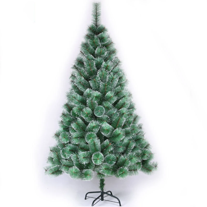 Christmas Tree PVC Pine Needle Warm White Lights Full Realistic Thin Shinny Snow for Xmas Decoration