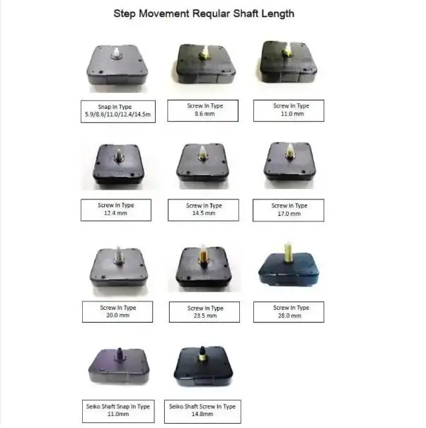 Replacement Original Clock Accessory  Step Quartz Clock Movement