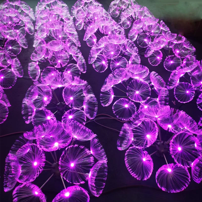 3D Led dandelion light commercial supplies outdoor waterproof decorating lights fiber optic flowers dandelion lights