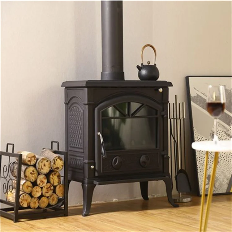 Outdoor Firewood Freestanding Wood Burning Cast Iron Cooking Modern Wood Pellet Stove