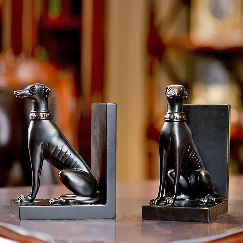 Large Resin Cute Dog Decorations Crafts Creative Home Decorations Bookends For Office