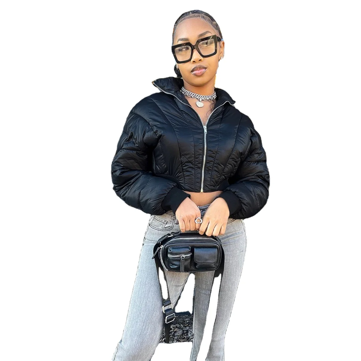 DG064023 New arrivals winter and autumn women padded fashion coat latest design for 2024