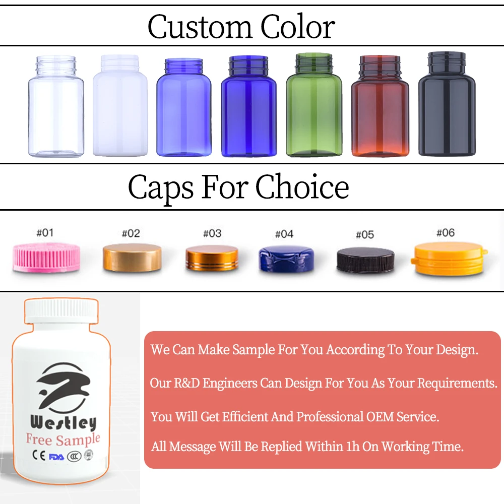 120cc 150cc 200cc Purple Plastic Pill Bottle PET Packer Bottle Empty for Drug Capsule Vitamin Supplement Bottle Packaging