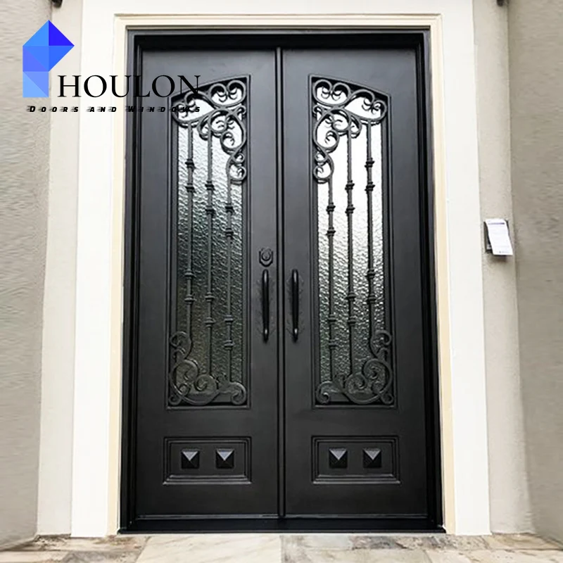 Modern Design Decorative Sliding Door Wrought Iron Grill Design