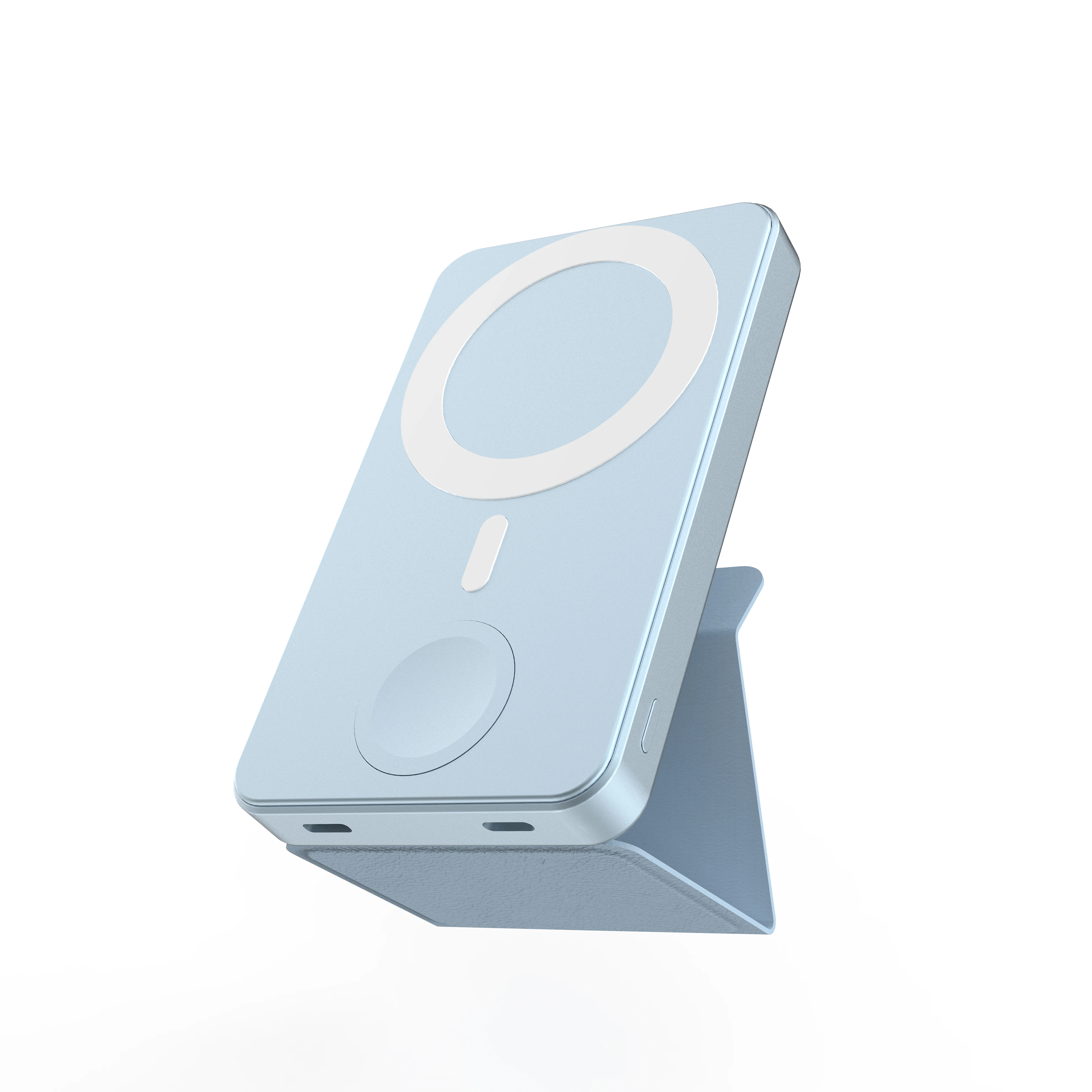 2022 New Product 3 In 1 10000Mah Ultra Slim Magnetic Power Bank Mag saf Battery Pack for iPhone 12 13 iWatch Airpods