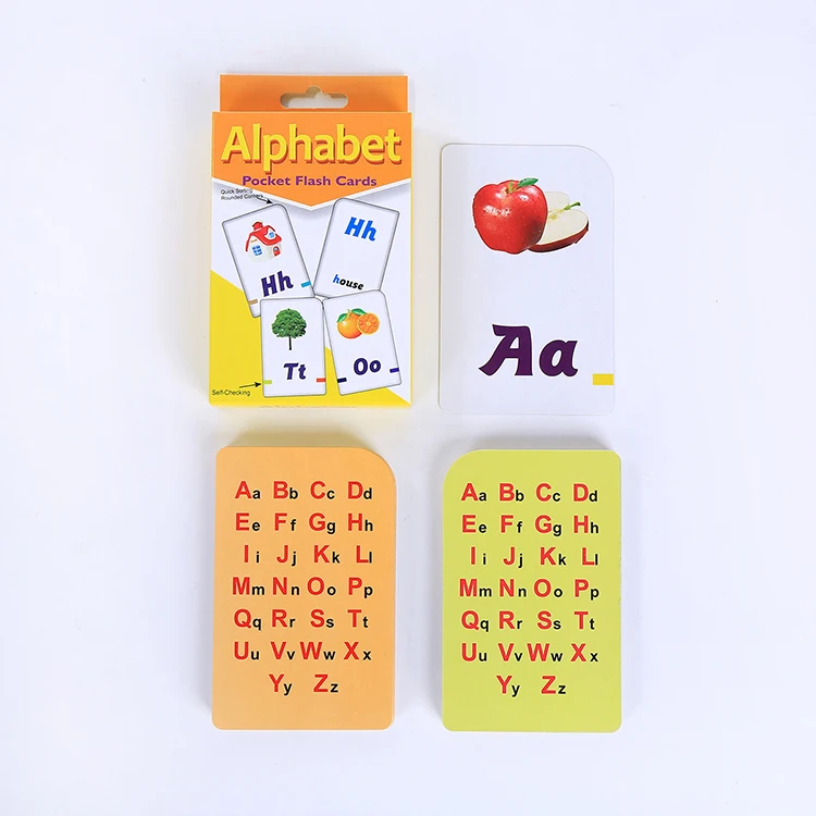 Hot Sale Wholesale Flash Playing Cards Toys Kids Numbers Colors Shapes Alphabet Memory Flash Cards For Kids Educational