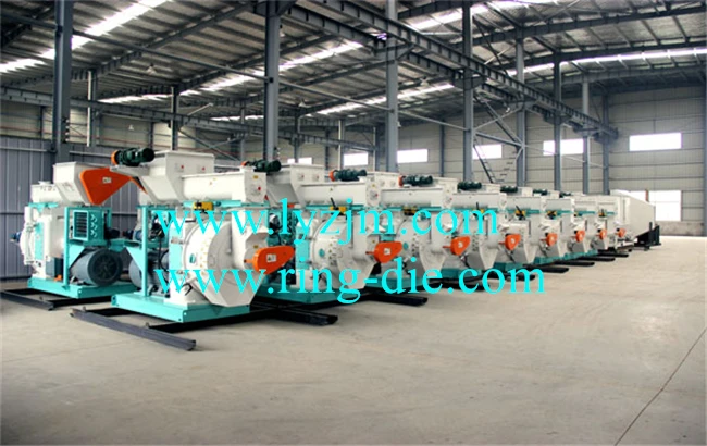 CE MZLH678 / MZLH768 Wood sawdust grass pellet machine wood granulator, 2-4t/h sawdust pellet processing machine