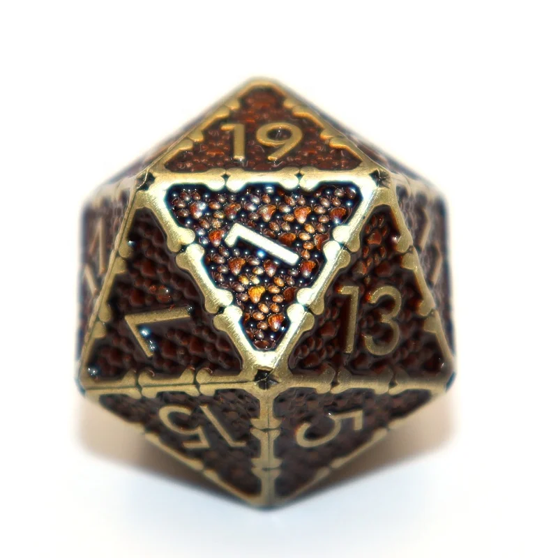  Металлические игральные кости на заказ D & d многогранные игры DND индивидуальный логотип цвет цинковый сплав воздушная экспресс-доставка в