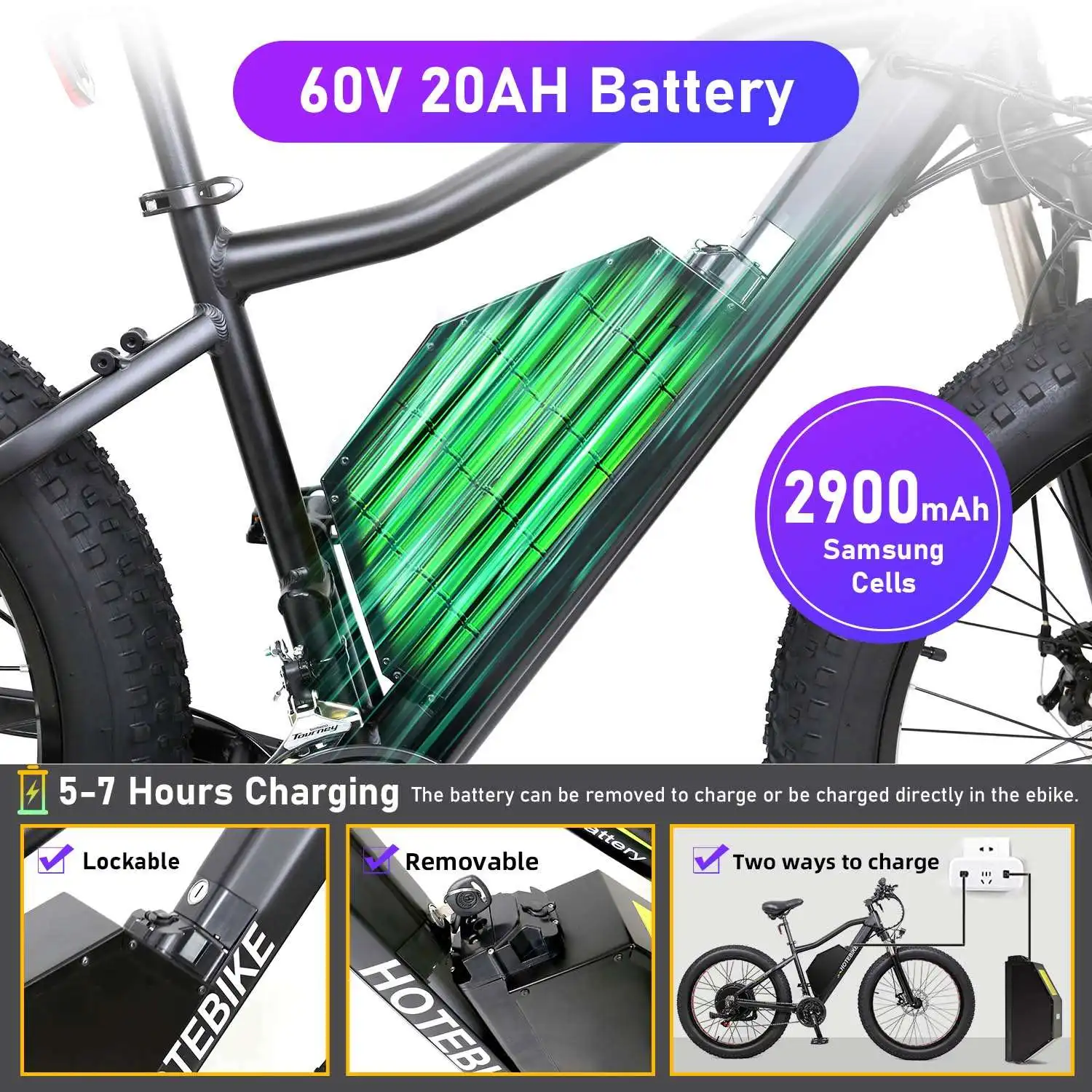 factory sales 60v ebike battery 1500w ebike fat tire electric bike 2000w