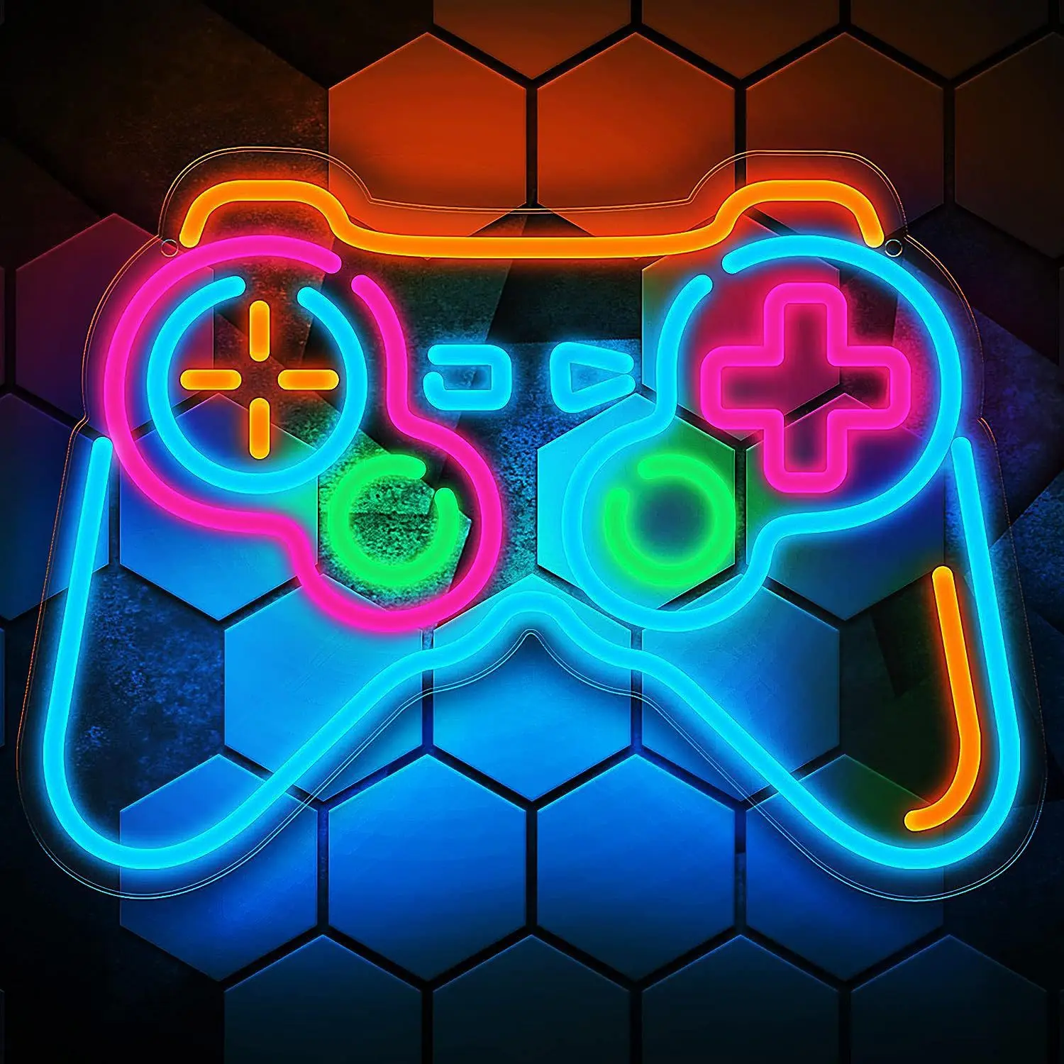 Gamer Neon Decorative Game Board Controller Led Neon game dimming