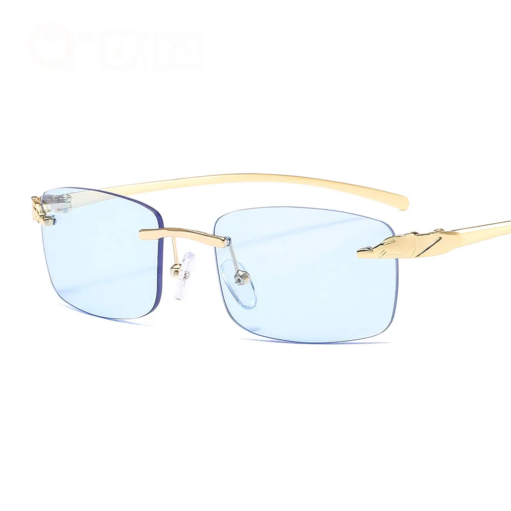 stylish luxury2020 frameless eyewear sunglasses women eye wear glasses