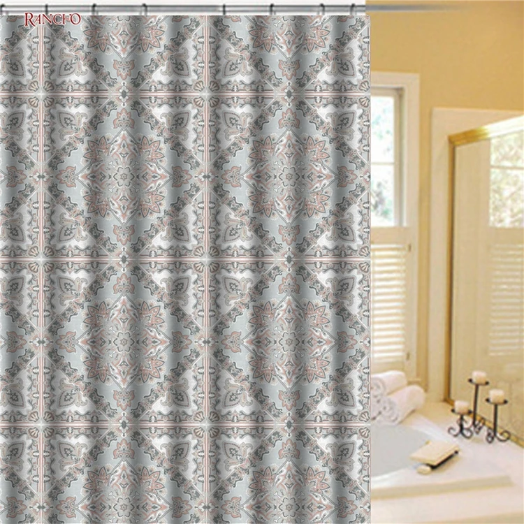 
Home use bathroom shower curtains shower printing shower curtain 