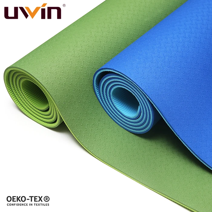 Uwin new 2023 Custom Logo Anti Slip Eco-Friendly TPE Yoga Mat Exercise Equipment