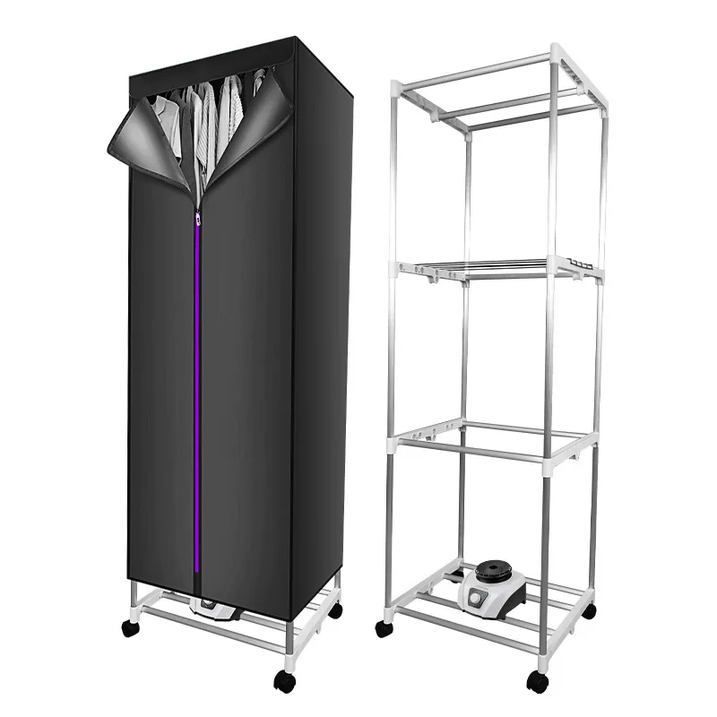 New Remote control Portable Cloth Dryer Folding Electric Clothes Dryer Machine 900W With Waterproof Cloth