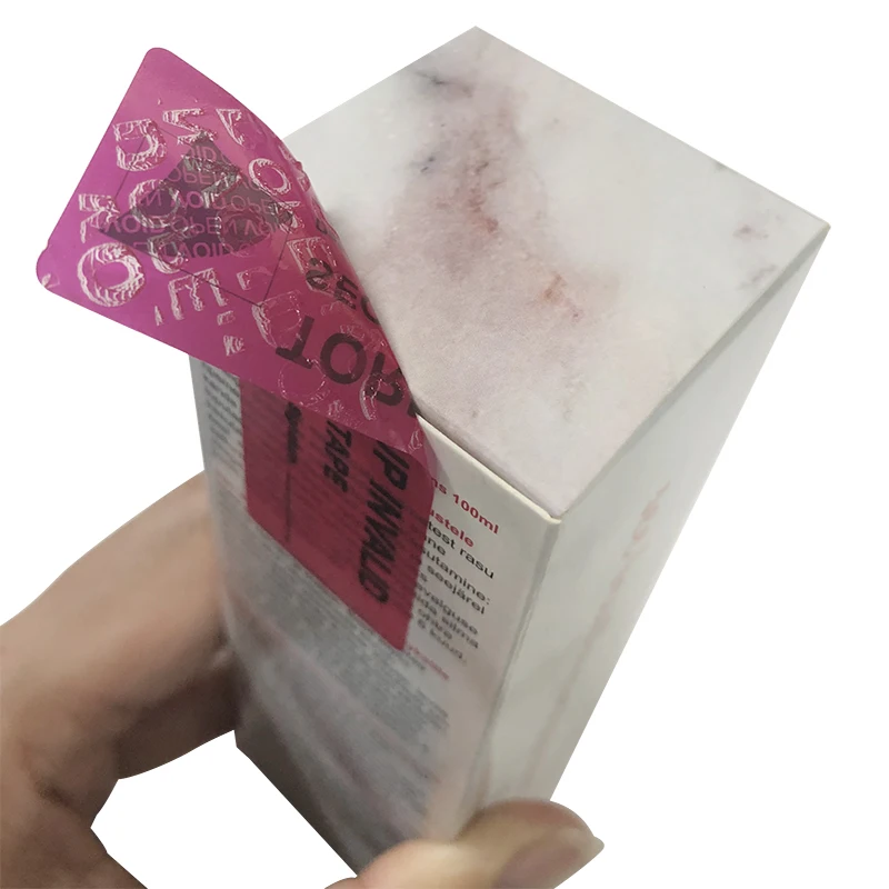 Anti-Fake Custom Warranty Open Void Sticker Tamper Proof Stickers Security Seal Label