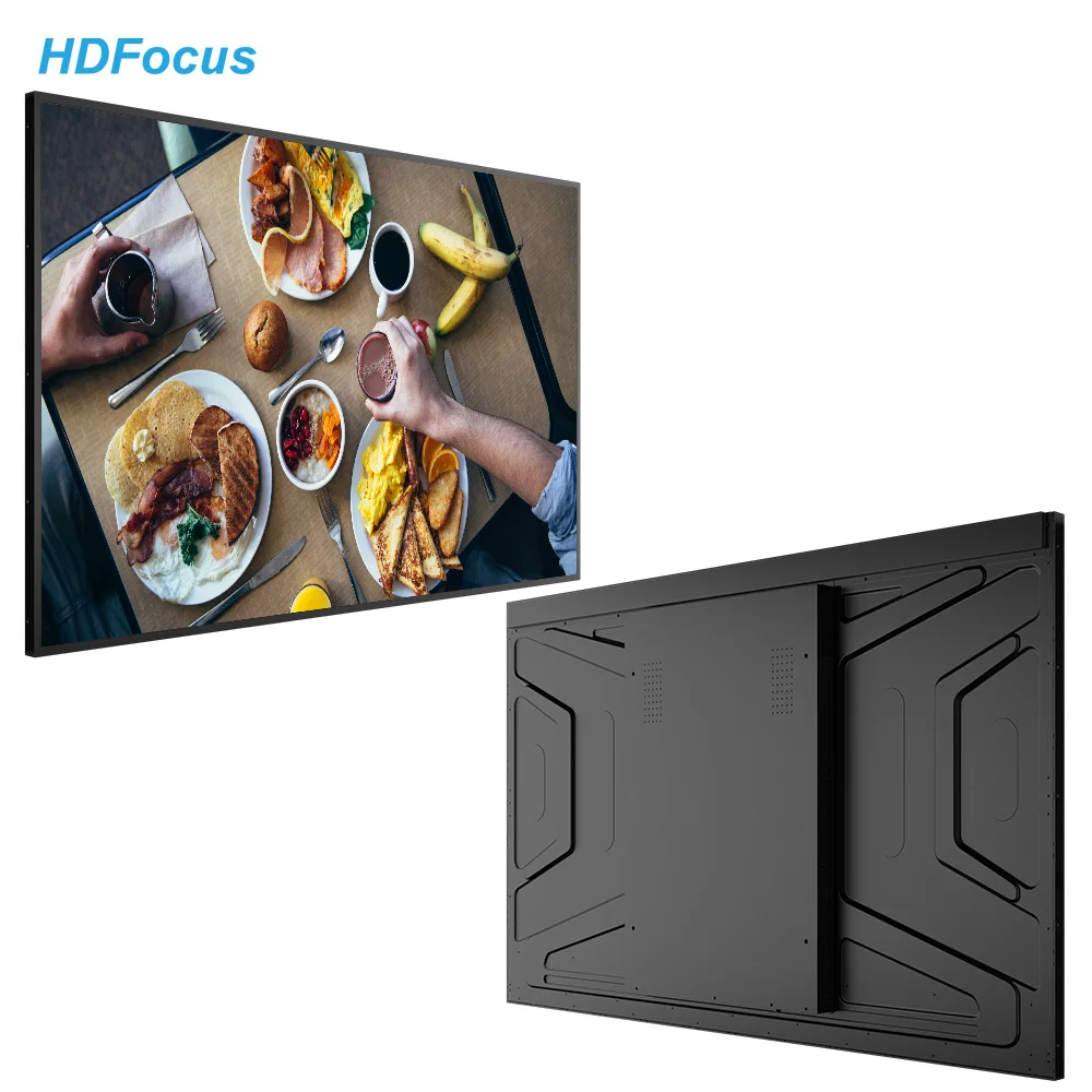 Hanging Wall Mounted HD Screen 55Inch Lcd Digital Signage And Display Digital Menu Board For Coffee House Fast Food Stores