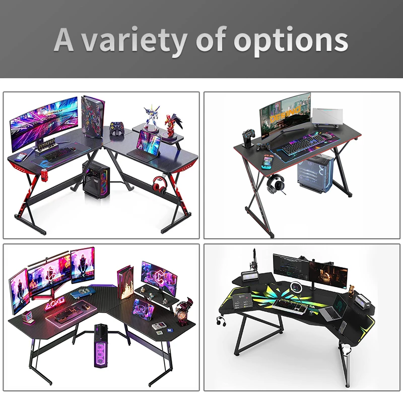 Depth Design Gaming Tables Adjustable Computer Desk Bundle Computer Gaming Desk For Gamer