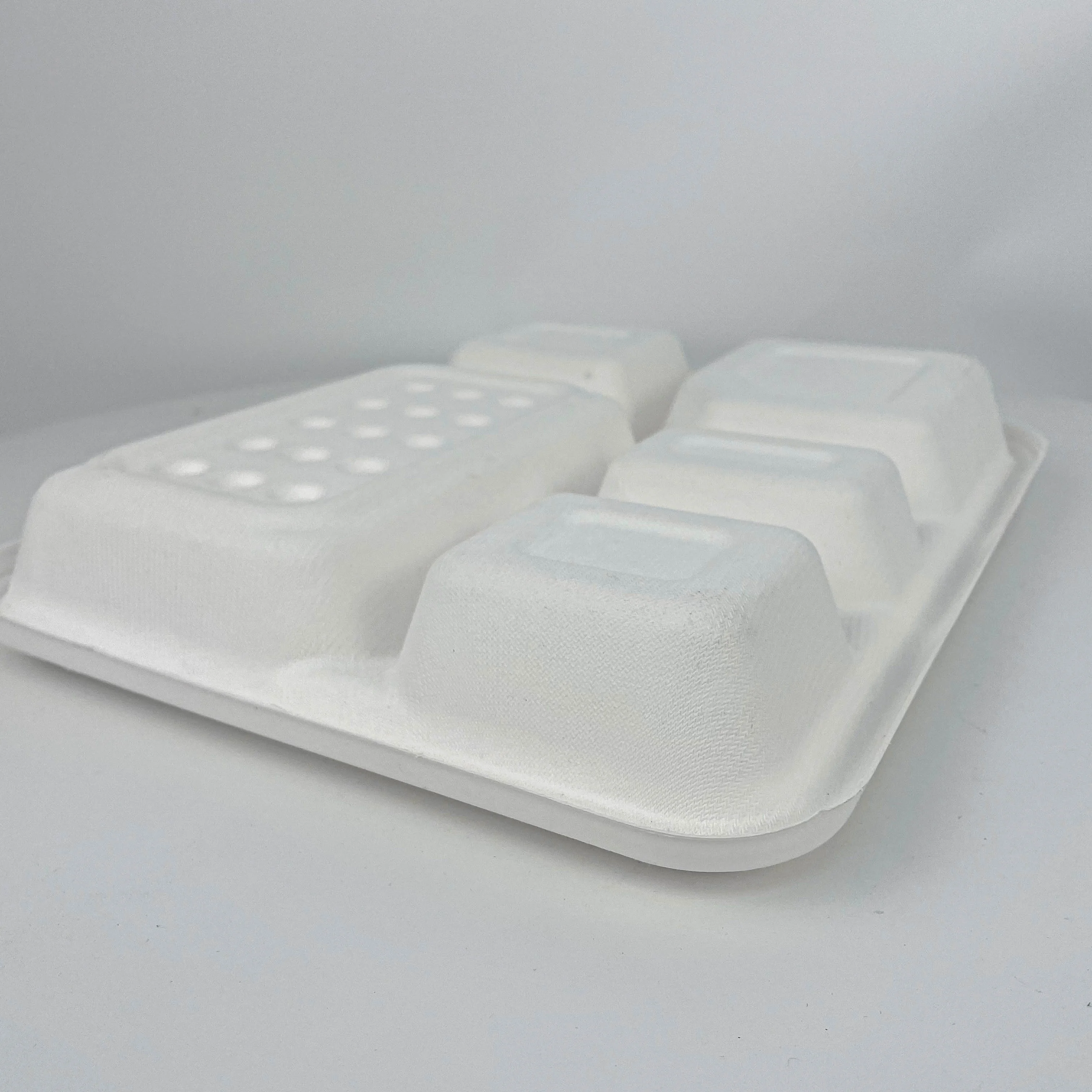 Fine Package Biodegradable 3 Compartments Food Grade Bagasses Food Packing Boxes Disposable Lunch Container box