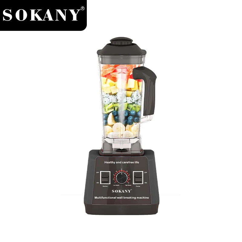 SOKANY Product SK-666 5000W 2.5L Capacity 9 Speed Adjustable Portable Beauty Blender Machine And Fresh Fruit Juicer Extractor