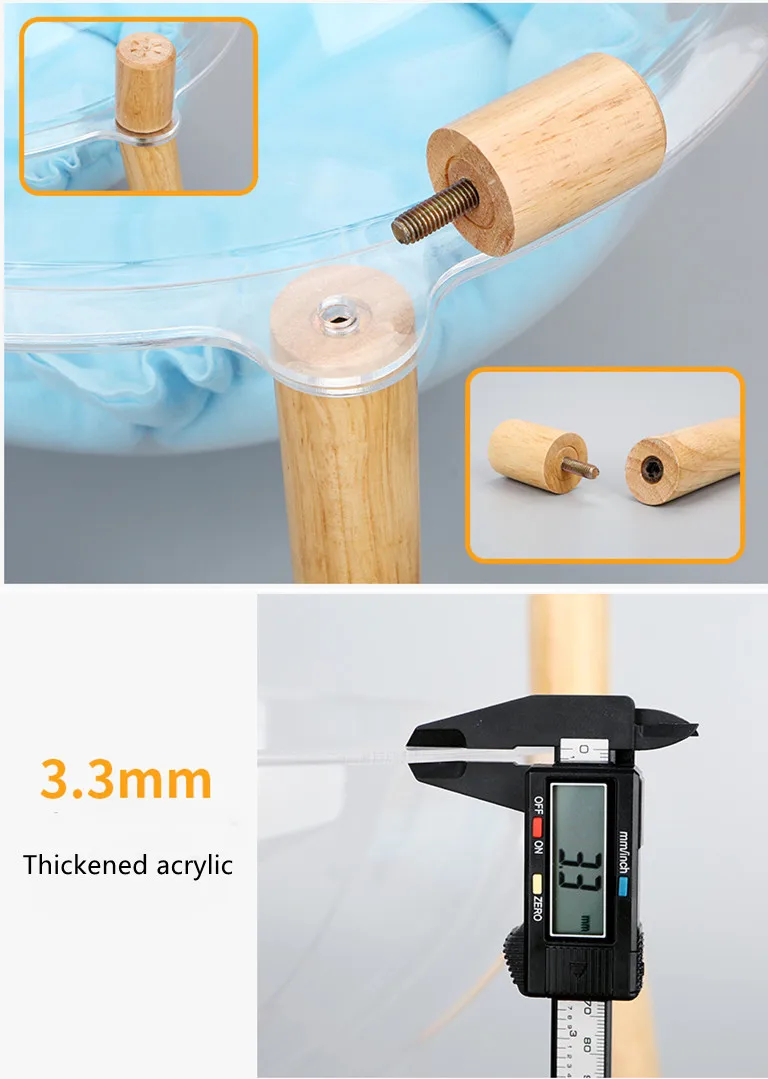 High Quality New Style  cat bed wood transparent acrylic pet bed with soft mat