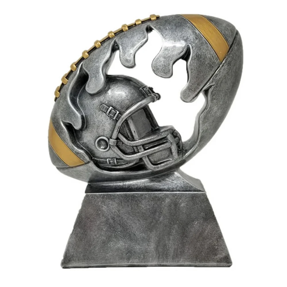 Custom Resin Football League Trophy FFL - Free engraved Best Party memorabilia gift, National Fantasy Football champion
