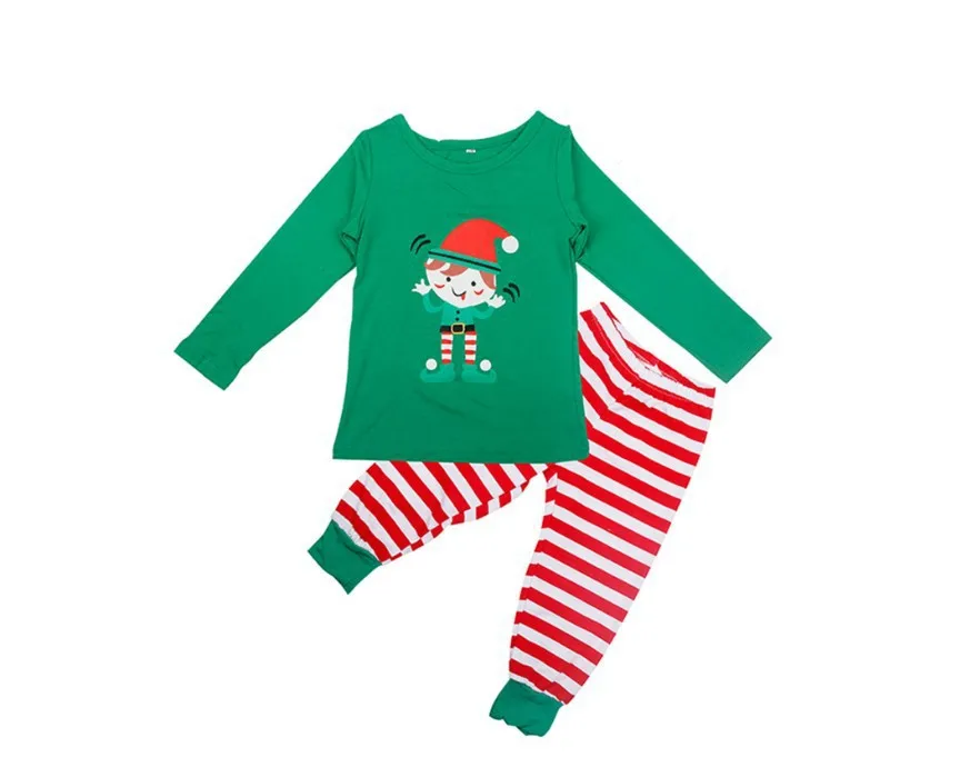 Cotton Christmas Family Matching Outfits Long Sleeve Christmas Pajamas Baby Christmas Clothes