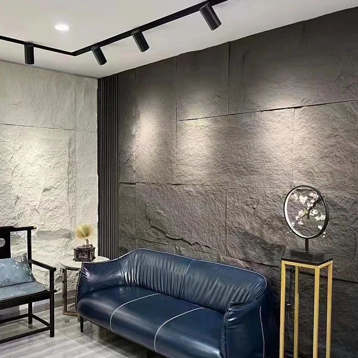 Interior and exterior decoration PU Polyurethane Light stone Flame retardant PU Faux Stone Wall Panels