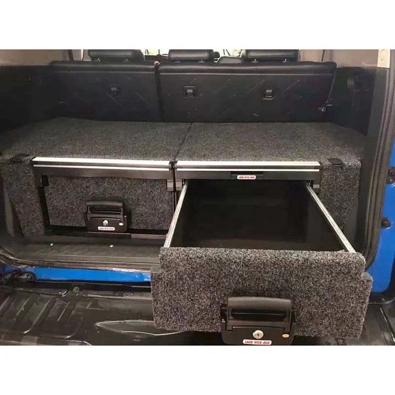 4x4 Cars Interior Upgrade Cargo Drawer For FJ Cruiser Lock Car Drawer