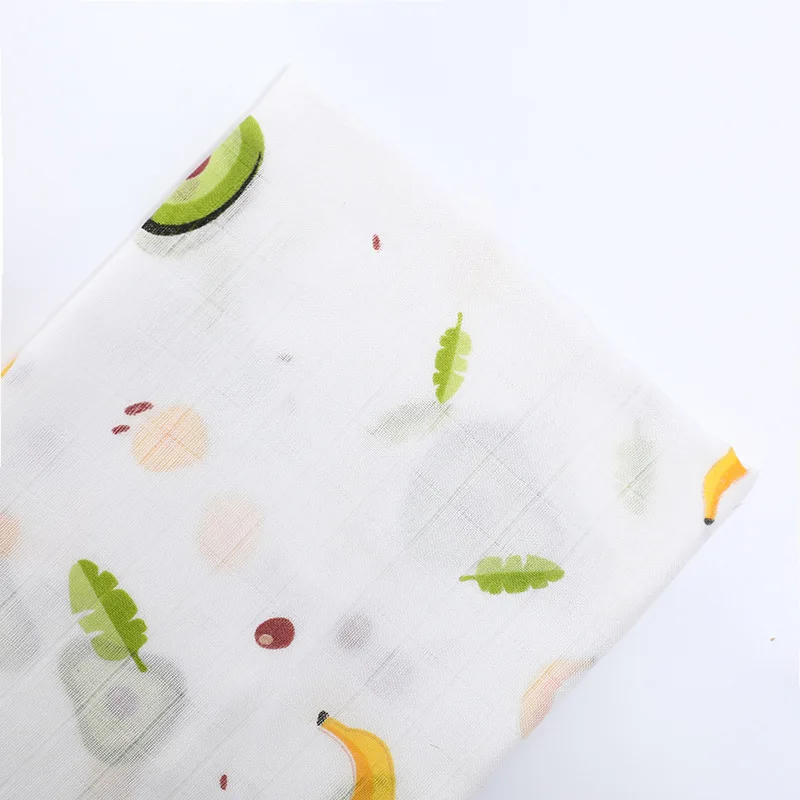 wholesale double gauze solid color bamboo muslin fabric for baby swaddle blanket